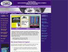 Tablet Screenshot of partnersforprogress.com